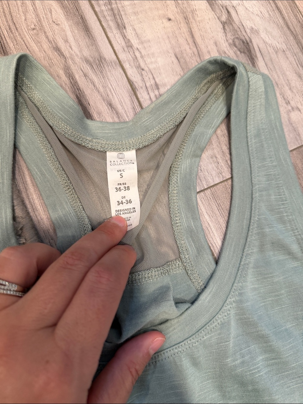Balance Collection Sage Green Racerback Tank - Picture 3 of 4